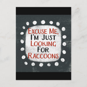 Suche nach Raccoons Postkarte