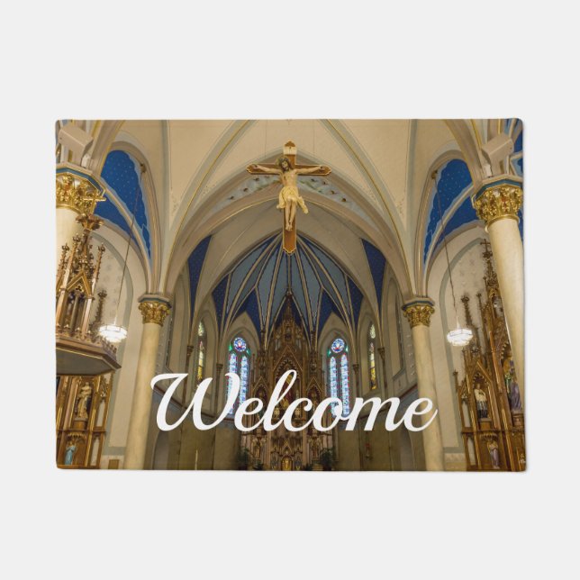 Suche nach St Peter Altar Willkommen Doormat Fußmatte (Vorderseite)
