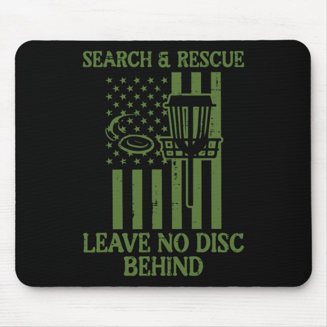Suche Rescue keine Festplatte hinter Flag Frisbee  Mousepad (Vorne)