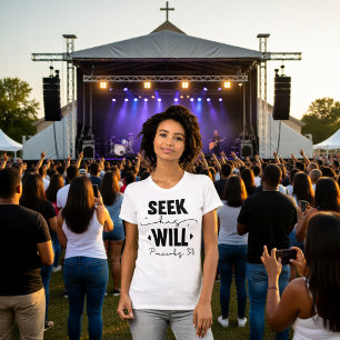 Suche seinen Willen Sprüche 3:6 Andachts-T-Shirt T-Shirt