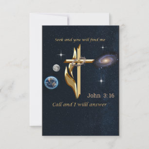 Suche und du wirst mich finden dankeskarte