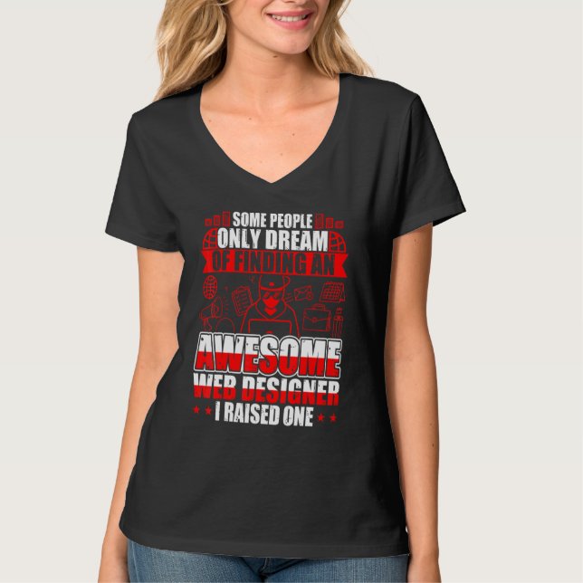 Suchen eines Phantastischen Web-Designers T-Shirt (Vorderseite)
