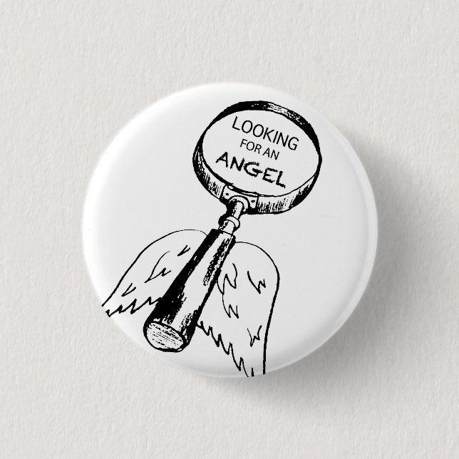 Suchen nach einem Engel Button (Vorderseite)