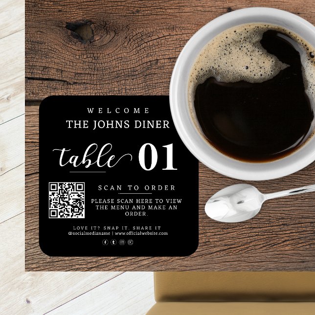 Suchen nach Menü, Liebe, Einlesen, Freigeben des Q Quadratischer Aufkleber (Von Creator hochgeladen)