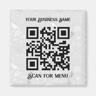 Suchen nach Menu QRcode personalisiert LGrey Hallo Magnet