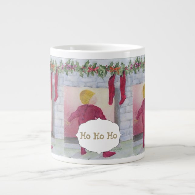 SUCHEN NACH SANTA Jumbo-Tasse (Vorderseite)