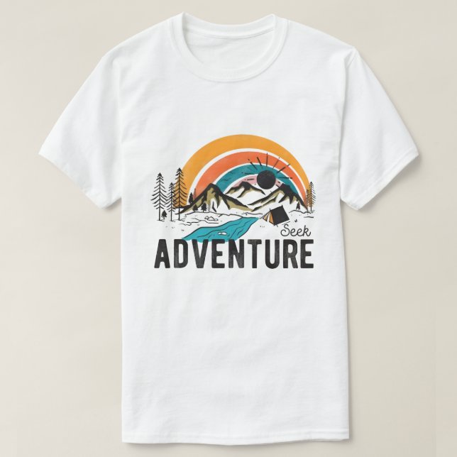 "Suchen Sie Adventure Graphic T - Shirt (Design vorne)