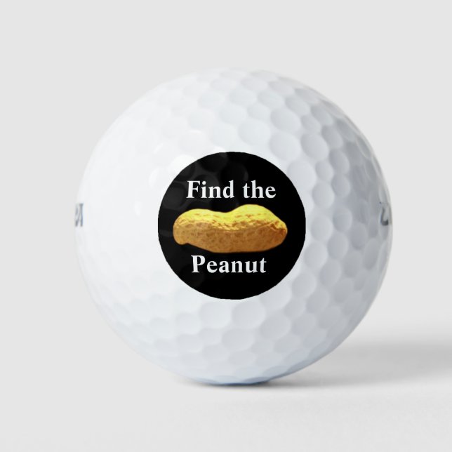 Suchen Sie den PEANUT Golfball (Vorderseite)