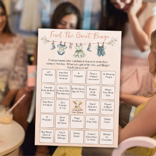Suchen Sie die Gästebücher der Bingo Card Hinweiskarte