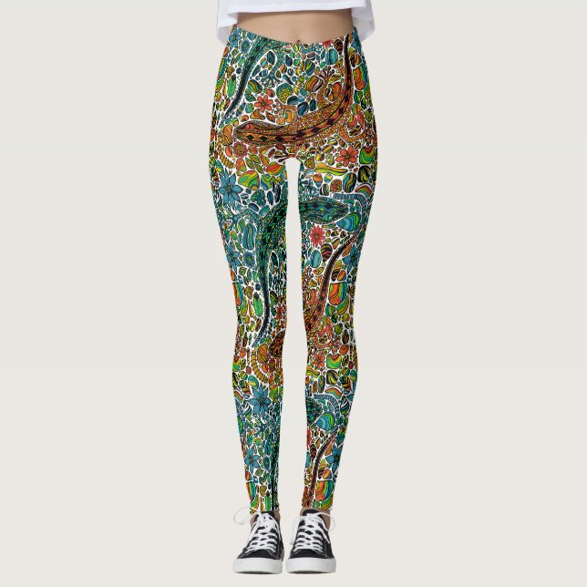 Suchen Sie die Geckos Leggings (Vorderseite)