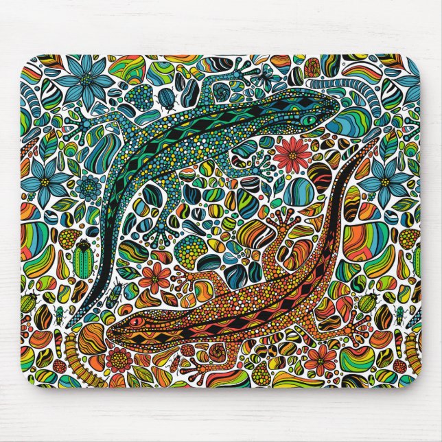 Suchen Sie die Geckos Mousepad (Vorne)