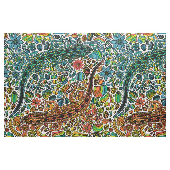 Suchen Sie die Geckos Stoff (Fat Quarter (45,7 x 55,9 cm))