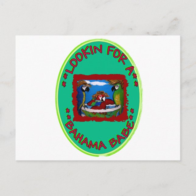 SUCHEN SIE EIN BAHAMA BABE POSTKARTE (Vorderseite)