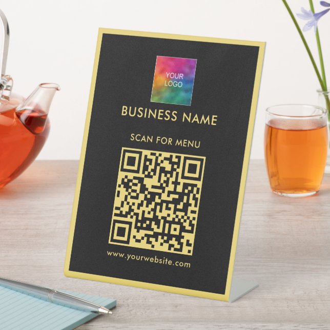 Suchen Sie hier nach Menu QR Code Hochladen Ihres  Sockelschild (In Situ)