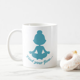 Suchen Sie Ihre Flow-Tasse (Cyan) Kaffeetasse