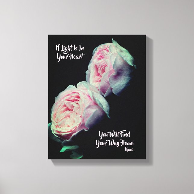 Suchen Sie Ihre Zuhause Inspiration Rumi Zitat Leinwanddruck (Vorderseite)