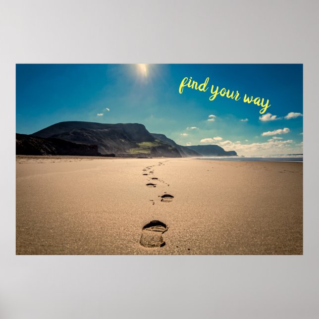 Suchen Sie Ihren Weg - Schritte Poster (Vorne)