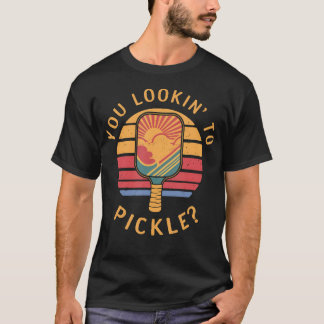 Suchen Sie nach Vintage Sunset Pickleball zum Einm T-Shirt