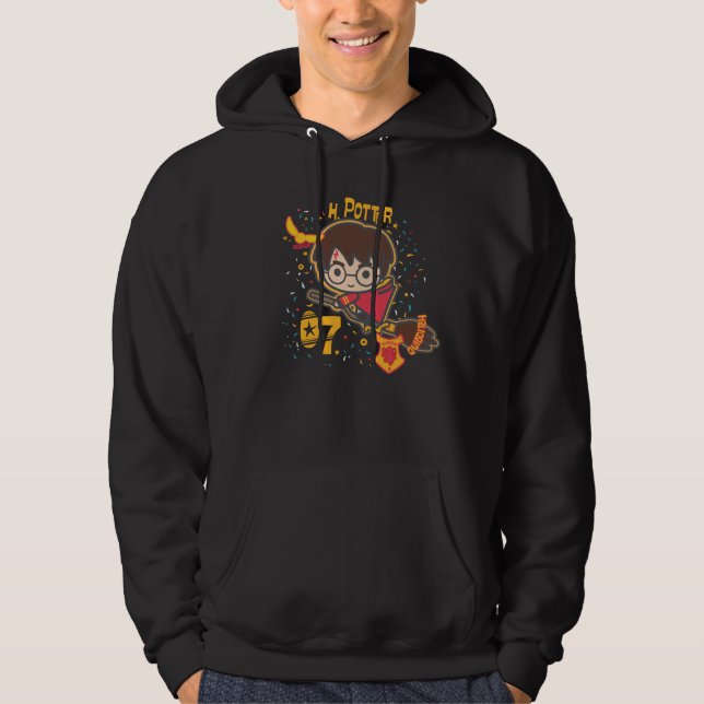Sucher Cartoon-Harry Potter Quidditch Hoodie (Vorderseite)