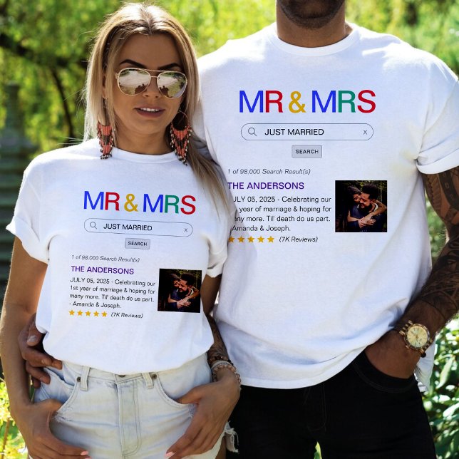 Suchergebnis Mr & Mrs Just Married T-Shirt (Website Search Result Mr & Mrs Just Married T-Shirt
)