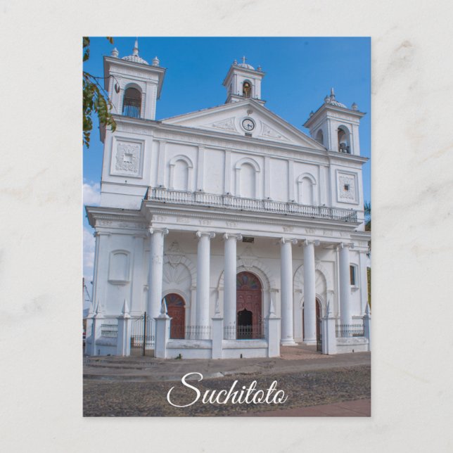 Suchitoto, El Salvador Kathedrale Postkarte (Vorderseite)