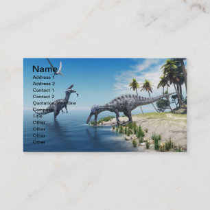 Suchomimus Dinosaurier Business Card Visitenkarte