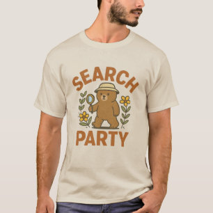 „Suchparty“ Bär-T-Shirt T-Shirt