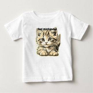 Sucht nach Unfug Kätzchen Baby T-shirt