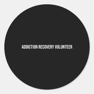 Sucht Recovery Freiwilliger Psychische Gesundheit Runder Aufkleber