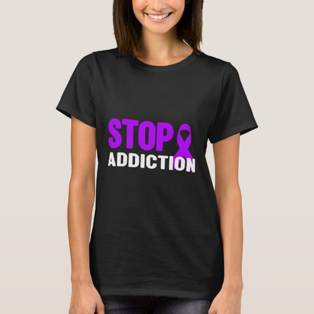 Sucht - Suchtbewusstsein T-Shirt (Vorderseite)