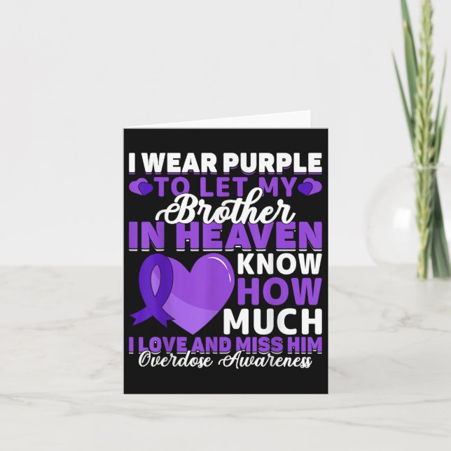 Suchtbewusstsein Drogensucht Überdosierung Awaren Karte (Vorderseite)