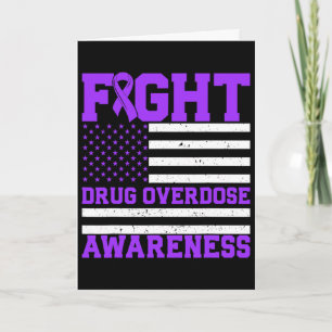 Suchtbewusstsein USA-Flagge Amerika Überdosis-Bewu Karte