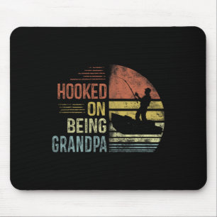 Süchtig danach, Opa-Angeln Geschenke Opa zu sein Mousepad