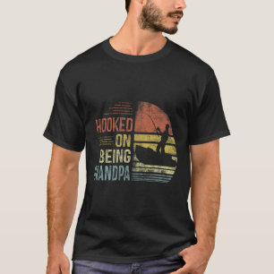 Süchtig danach, Opa-Angeln Geschenke Opa zu sein T-Shirt