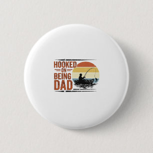 Süchtig Nach Dem Dad Vintage Fishing Shirt Design_ Button