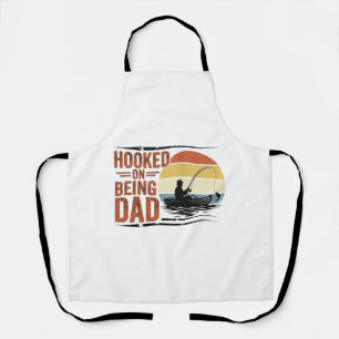Süchtig Nach Dem Dad Vintage Fishing Shirt Design_ Schürze