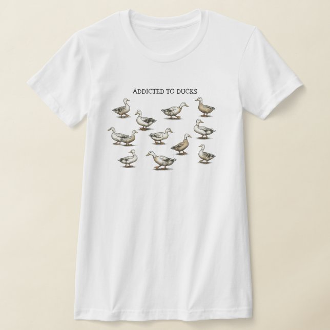 Süchtig nach Enten T-Shirt (Ablage )