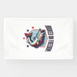 Süchtig Nach Freiheit Vintage-Bass-Angler-Shirt-De Banner