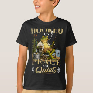 Süchtig nach Frieden und Stille lustiger Angel-Fro T-Shirt