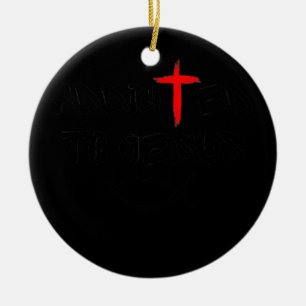 Süchtig nach Jesus Christlich Religiöser Jesus-Fis Keramik Ornament