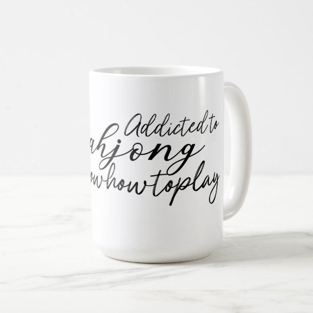 Süchtig nach Mahjong Tasse (VorderseiteRechts)
