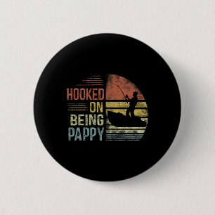 Süchtig Nach Papa-Fischgeschenken Papa Vatertag Button