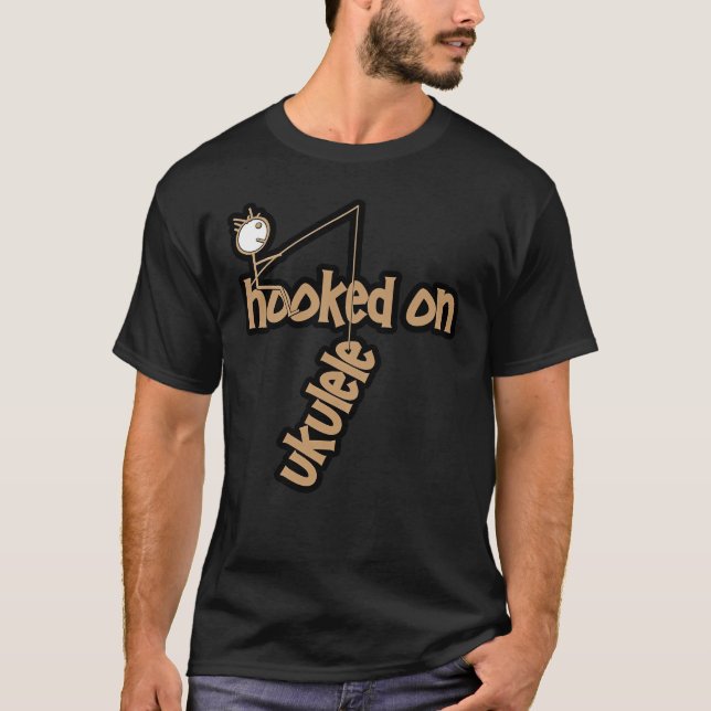 Süchtig nach Ukulele T-Shirt (Vorderseite)