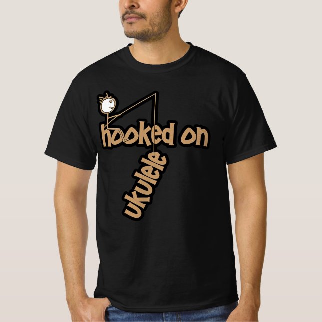 Süchtig nach Ukulele T-Shirt (Vorderseite)