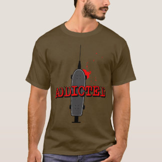 süchtiges Schwarzes T-Shirt