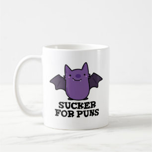 Sucker for Puns Funny Baby Bat Puff Kaffeetasse