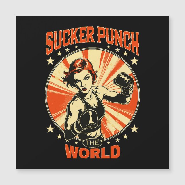 Sucker Punch der Welt Magnetkarte (Vorderseite)
