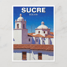 Sucre Bolivia Travel Postkarte