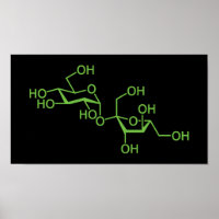 Sucrose Zucker Molekül Chemisches Diagramm