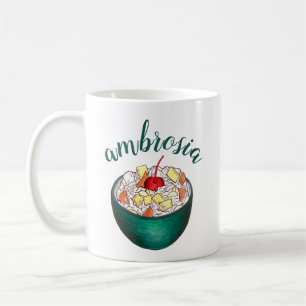 Süd Ambrosia Coconut Marshmallow Fruchtsalat Kaffeetasse